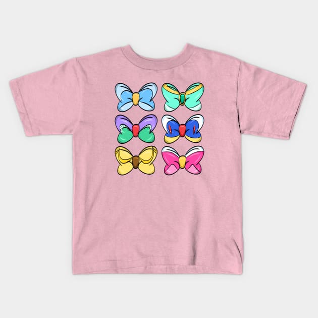 Princess Bows Kids T-Shirt by SE Art and Design